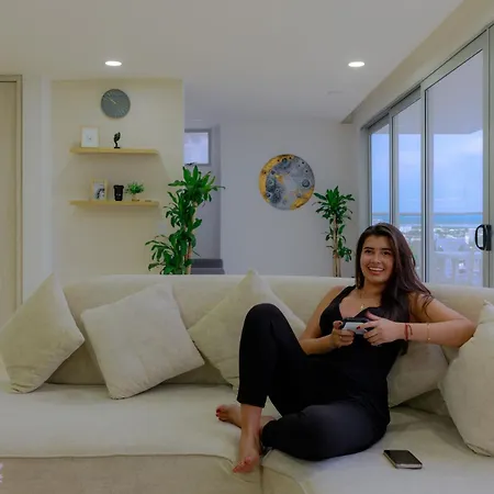 Lujoso Duplex Con Vista A Cartagena